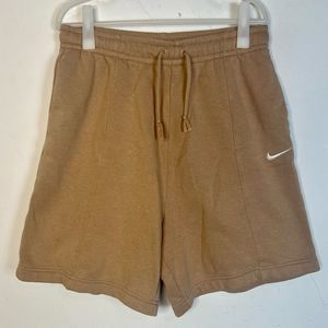 Nike Fleece High Rise Beige Shorts women’s M